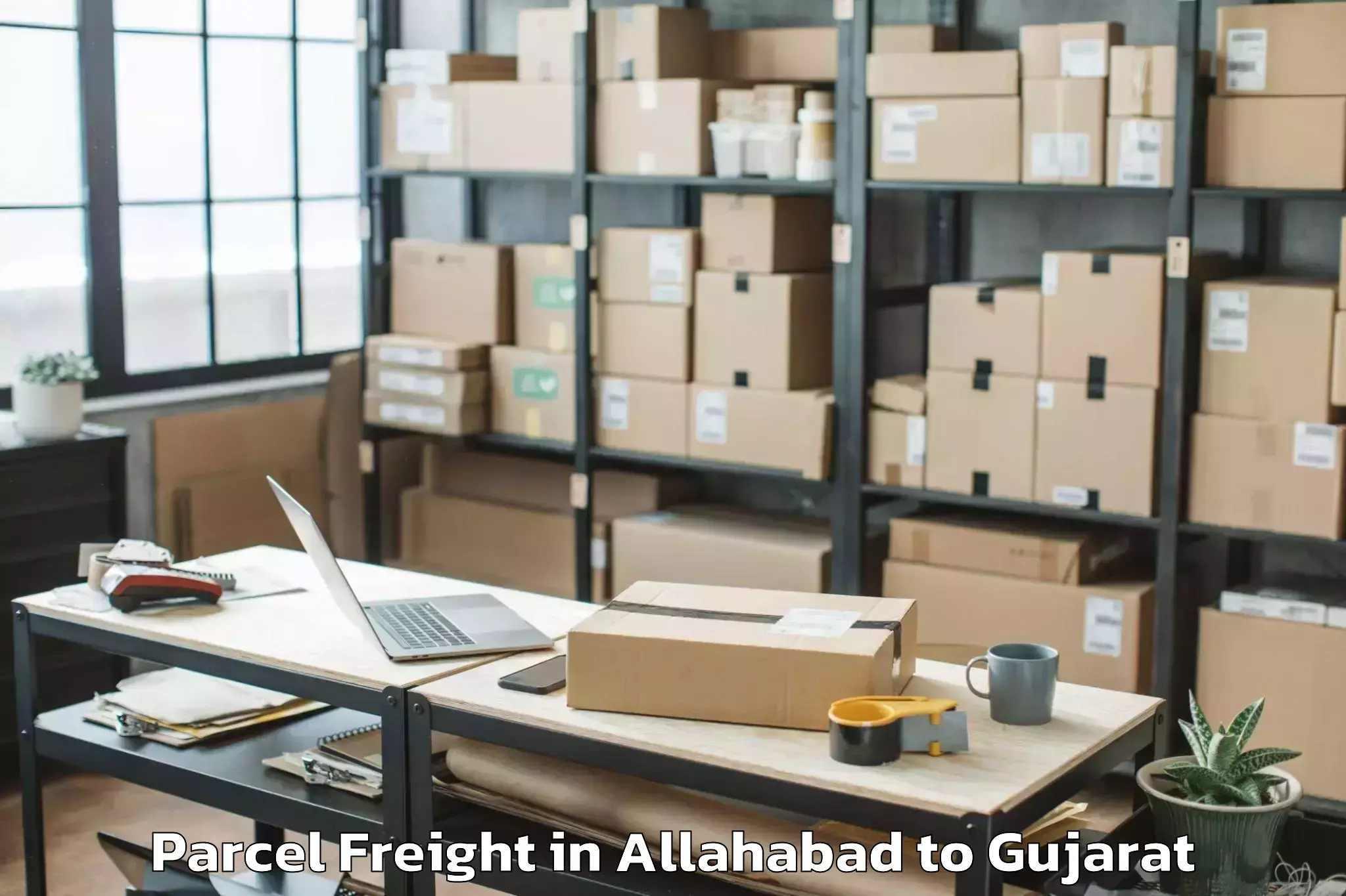 Quality Allahabad to Naroda Parcel Freight